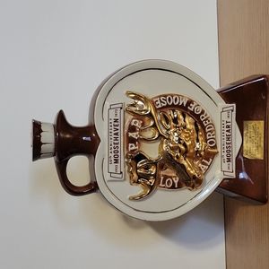 Vintage P.A.P. Loyal Order of Moose Commemorative Whiskey Decanter